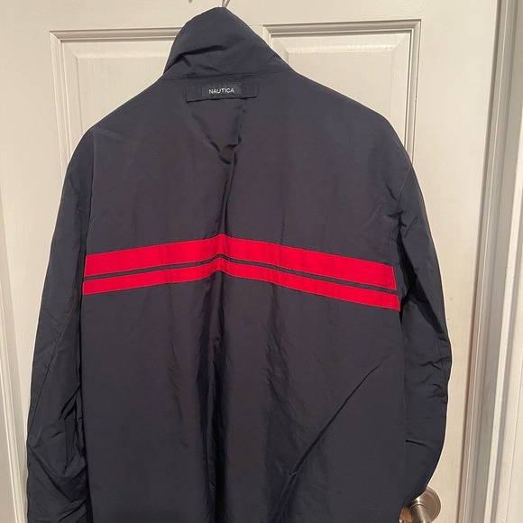 Nautica Men's Navy and Red Jacket L - Picture 6 of 7